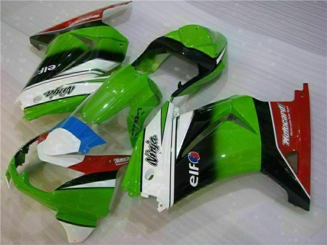 Branco Verde Preto Ninja Carenagem Kawasaki EX250 2008-2012