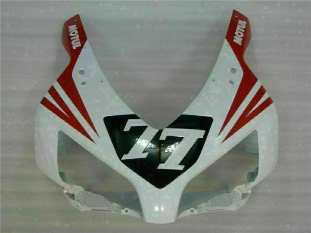 Branco Vermelho 77 Carenagem Honda CBR 1000RR 2004-2005 Branco Vermelho 77 Carenagem Honda CBR 1000RR 2004-2005