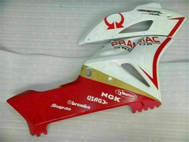 Branco Vermelho Abs Kit Carenagem & Plásticos Honda CBR 1000RR 2004-2005 Branco Vermelho Abs Kit Carenagem & Plásticos Honda CBR 1000RR 2004-2005