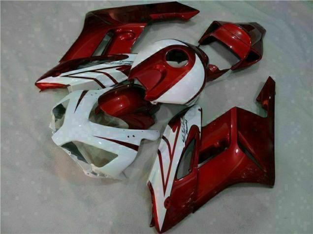 Branco Vermelho Abs Plástico Honda CBR 1000RR 2004-2005 Branco Vermelho Abs Plástico Honda CBR 1000RR 2004-2005