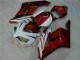 Branco Vermelho Abs Plástico Honda CBR 1000RR 2004-2005 Branco Vermelho Abs Plástico Honda CBR 1000RR 2004-2005