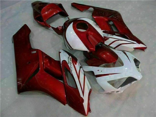 Branco Vermelho Abs Plástico Honda CBR 1000RR 2004-2005 Branco Vermelho Abs Plástico Honda CBR 1000RR 2004-2005