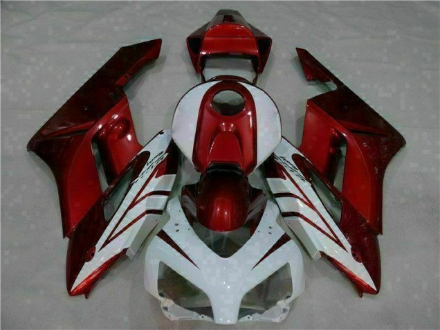 Branco Vermelho Abs Plástico Honda CBR 1000RR 2004-2005 Branco Vermelho Abs Plástico Honda CBR 1000RR 2004-2005