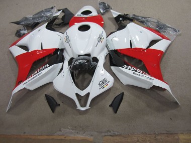 Branco Vermelho Carenagem Honda CBR 600RR 2009-2012