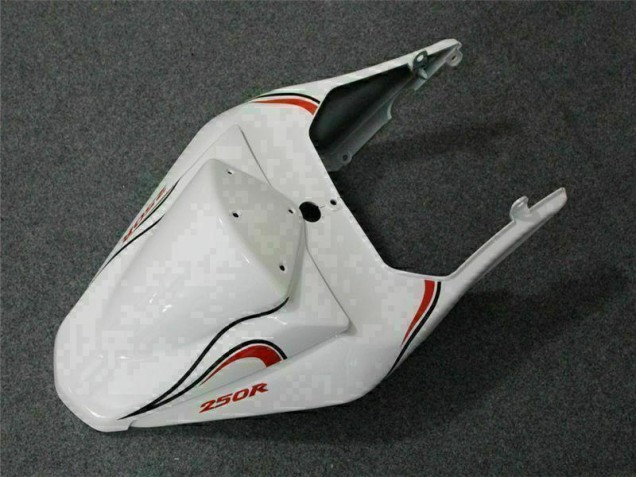 Branco Vermelho Carenagem Kawasaki EX250 2008-2012 Branco Vermelho Carenagem Kawasaki EX250 2008-2012