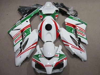 Branco Vermelho Castrol Carenagem Honda CBR 1000RR 2004-2005
