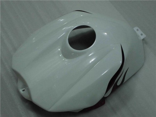 Branco Vermelho Chama Carenagem Yamaha R1 2004-2006 Branco Vermelho Chama Carenagem Yamaha R1 2004-2006
