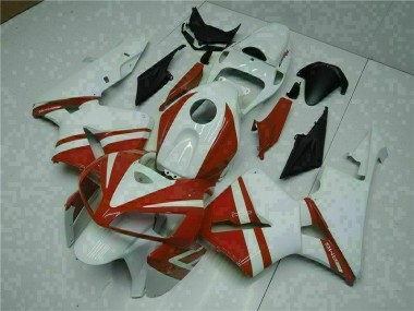 Branco Vermelho Kit Carenagem Honda CBR 600RR 2005-2006