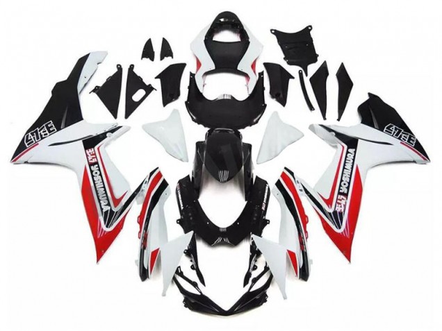 Branco Vermelho Preto Carenagem Suzuki GSXR 600 / 750 K11 2011-2021 Branco Vermelho Preto Carenagem Suzuki GSXR 600 / 750 K11 2011-2021