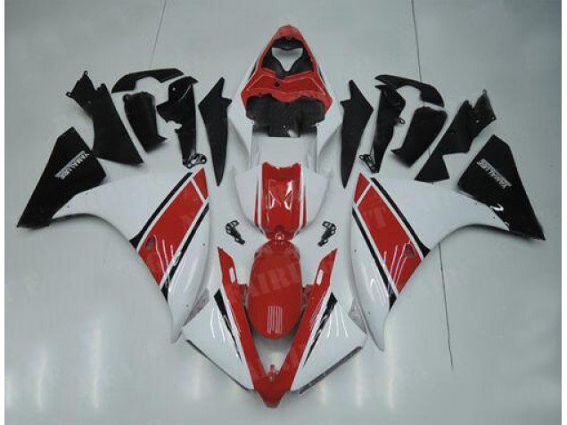 Branco Vermelho Preto Carenagem Yamaha R1 2012-2014 Branco Vermelho Preto Carenagem Yamaha R1 2012-2014