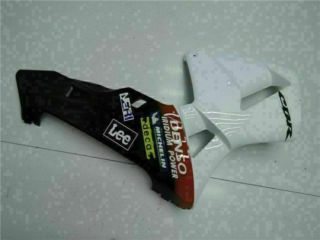 Branco Vermelho Preto Lee Carenagem Honda CBR 600RR 2005-2006 Branco Vermelho Preto Lee Carenagem Honda CBR 600RR 2005-2006