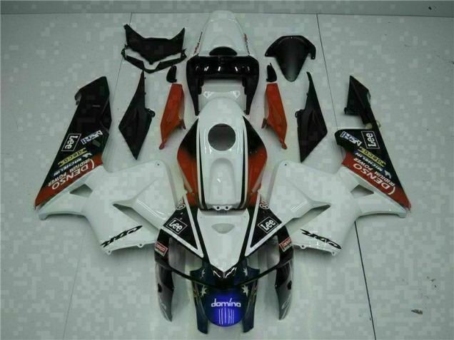 Branco Vermelho Preto Lee Carenagem Honda CBR 600RR 2005-2006 Branco Vermelho Preto Lee Carenagem Honda CBR 600RR 2005-2006