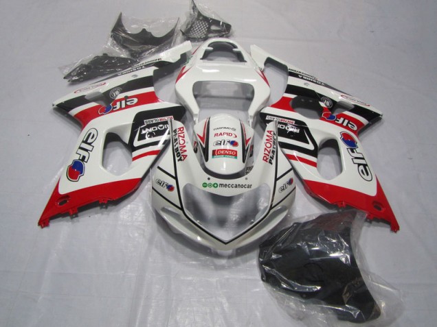 Branco Vermelho Rizoma Playboy Carenagem Suzuki GSXR 1000 K1 2000-2002 Branco Vermelho Rizoma Playboy Carenagem Suzuki GSXR 1000 K1 2000-2002