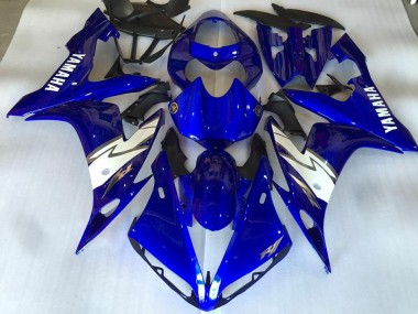 Brilhante Azul Branco Carenagem Yamaha R1 2007-2008