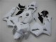 Brilhante Branco Carenagem Honda CBR 600RR 2005-2006 Brilhante Branco Carenagem Honda CBR 600RR 2005-2006