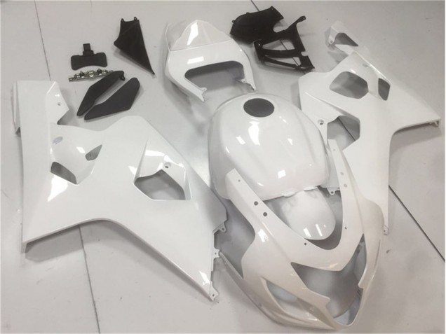 Brilhante Branco Carenagem Suzuki GSXR 600 / 750 K4 2004-2005 Brilhante Branco Carenagem Suzuki GSXR 600 / 750 K4 2004-2005