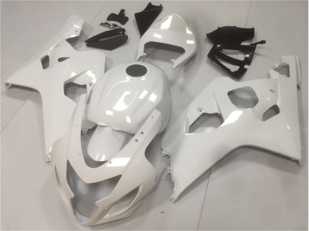 Brilhante Branco Carenagem Suzuki GSXR 600 / 750 K4 2004-2005 Brilhante Branco Carenagem Suzuki GSXR 600 / 750 K4 2004-2005
