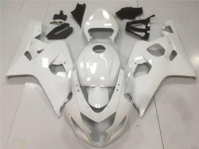 Brilhante Branco Carenagem Suzuki GSXR 600 / 750 K4 2004-2005 Brilhante Branco Carenagem Suzuki GSXR 600 / 750 K4 2004-2005
