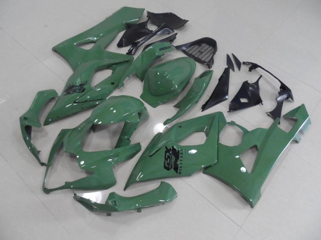 Brilhante Exército Verde Carenagem Suzuki GSXR 1000 K5 2005-2006 Brilhante Exército Verde Carenagem Suzuki GSXR 1000 K5 2005-2006