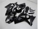 Brilhante Preto Fosco Carenagem Suzuki GSXR 1000 K7 2007-2008 Brilhante Preto Fosco Carenagem Suzuki GSXR 1000 K7 2007-2008