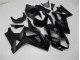 Brilhante Preto Fosco Carenagem Suzuki GSXR 1000 K7 2007-2008 Brilhante Preto Fosco Carenagem Suzuki GSXR 1000 K7 2007-2008