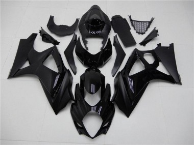 Brilhante Preto Fosco Carenagem Suzuki GSXR 1000 K7 2007-2008