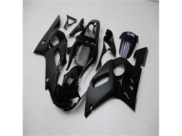 Brilhante Preto Fosco Carenagem Yamaha R6 2003-2005 Brilhante Preto Fosco Carenagem Yamaha R6 2003-2005