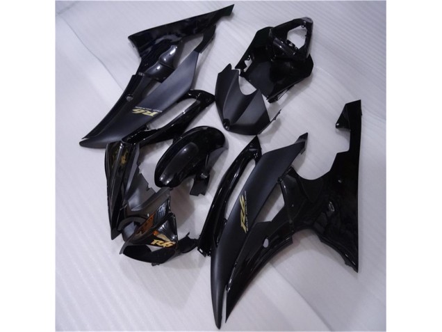 Brilhante Preto Fosco Carenagem Yamaha R6 2008-2016 Brilhante Preto Fosco Carenagem Yamaha R6 2008-2016