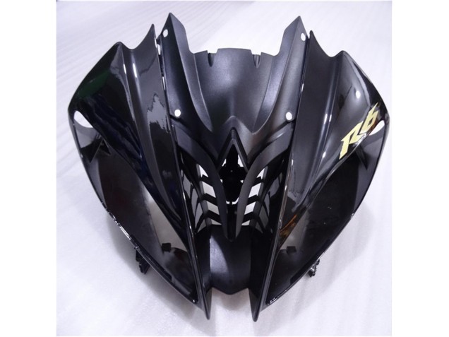 Brilhante Preto Fosco Carenagem Yamaha R6 2008-2016 Brilhante Preto Fosco Carenagem Yamaha R6 2008-2016
