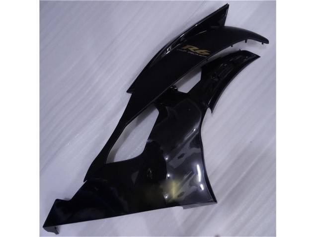 Brilhante Preto Fosco Carenagem Yamaha R6 2008-2016 Brilhante Preto Fosco Carenagem Yamaha R6 2008-2016