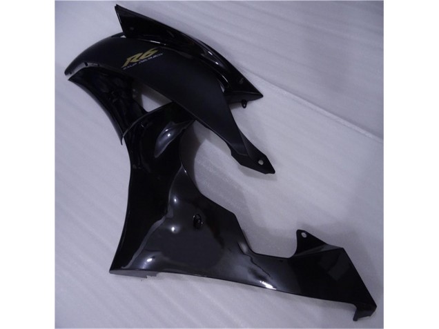 Brilhante Preto Fosco Carenagem Yamaha R6 2008-2016 Brilhante Preto Fosco Carenagem Yamaha R6 2008-2016