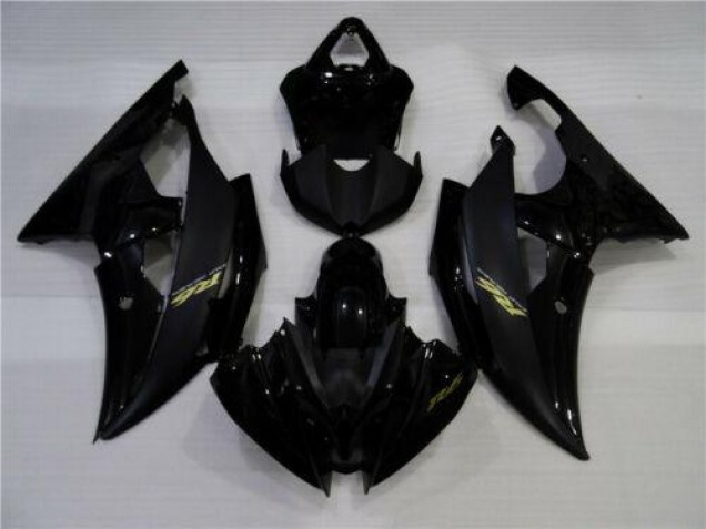 Brilhante Preto Fosco Carenagem Yamaha R6 2008-2016 Brilhante Preto Fosco Carenagem Yamaha R6 2008-2016