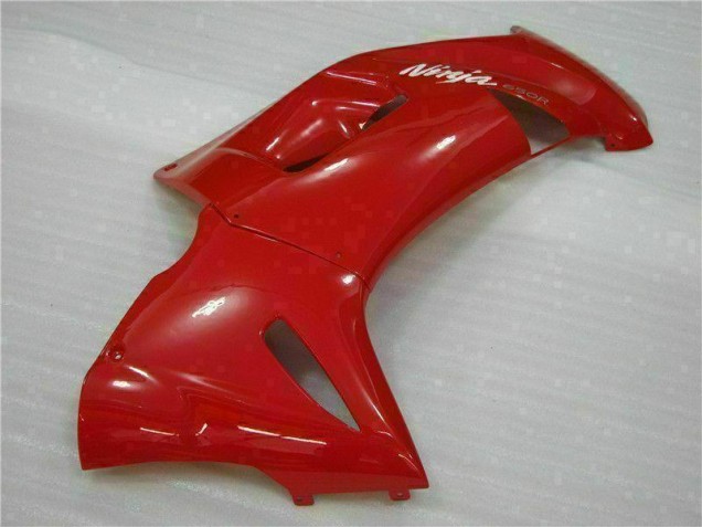 Brilhante Vermelho Carenagem Kawasaki EX650 2006-2008 Brilhante Vermelho Carenagem Kawasaki EX650 2006-2008