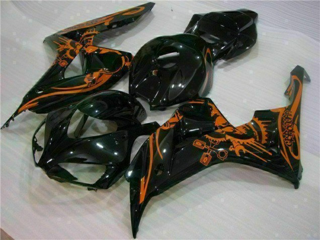 Castanho Preto Carenagem Honda CBR 1000RR 2006-2007