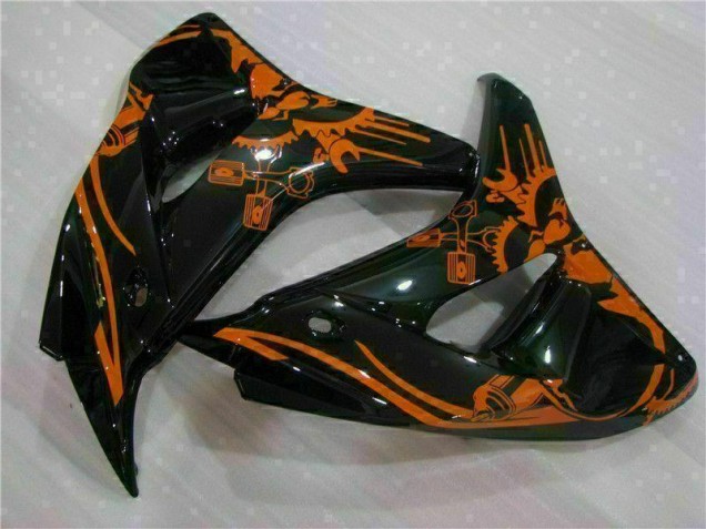 Castanho Preto Carenagem Honda CBR 1000RR 2006-2007
