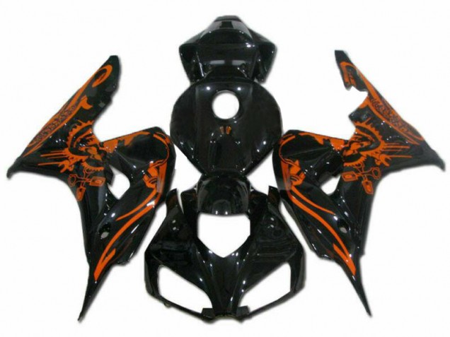 Castanho Preto Carenagem Honda CBR 1000RR 2006-2007
