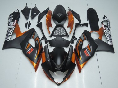 Castanho & Preto Fosco Carenagem Suzuki GSXR 1000 K5 2005-2006