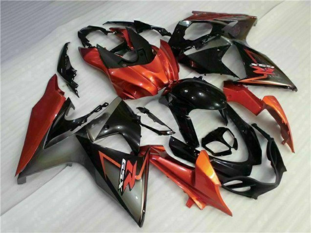 Castanho Preto Kit Carenagem Suzuki GSXR 1000 K9 2009-2016 Castanho Preto Kit Carenagem Suzuki GSXR 1000 K9 2009-2016