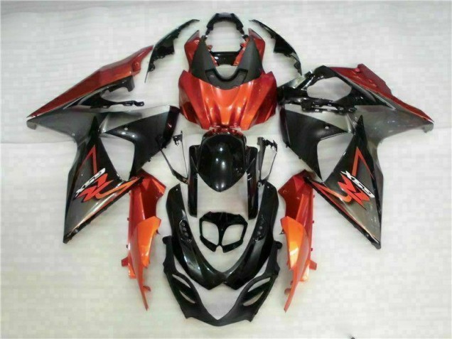 Castanho Preto Kit Carenagem Suzuki GSXR 1000 K9 2009-2016 Castanho Preto Kit Carenagem Suzuki GSXR 1000 K9 2009-2016
