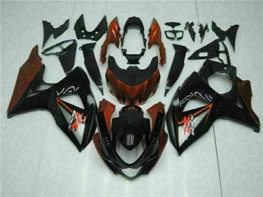 Castanho Preto Kit Completo Carenagem Suzuki GSXR 1000 K9 2009-2016