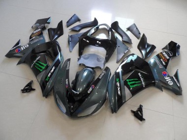 Cinzento Monster Carenagem Kawasaki ZX10R 2006-2007