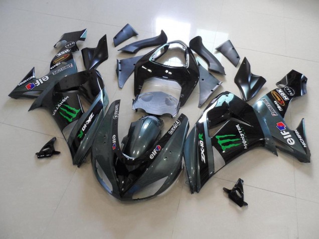 Cinzento Monster Carenagem Kawasaki ZX10R 2006-2007 Cinzento Monster Carenagem Kawasaki ZX10R 2006-2007