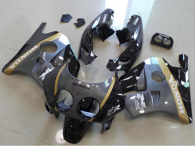 Cinzento Preto Carenagem Honda CBR 250RR MC22 1991-1998 Cinzento Preto Carenagem Honda CBR 250RR MC22 1991-1998