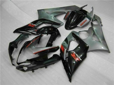 Cinzento Preto Carenagem & Plástico Suzuki GSXR 1000 K5 2005-2006