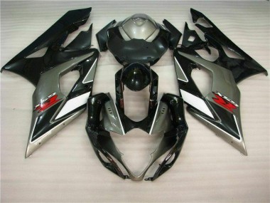 Cinzento Preto Kit Carenagem Suzuki GSXR 1000 K5 2005-2006
