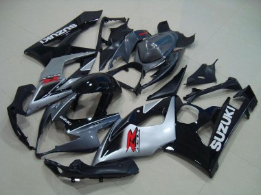Cinzento Preto Prata Carenagem Suzuki GSXR 1000 K5 2005-2006