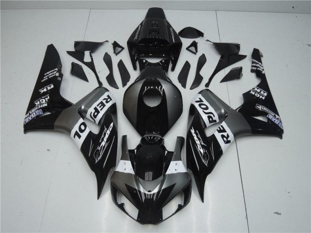 Cinzento Preto Repsol Abs Plásticos Honda CBR 1000RR 2004-2005 Cinzento Preto Repsol Abs Plásticos Honda CBR 1000RR 2004-2005