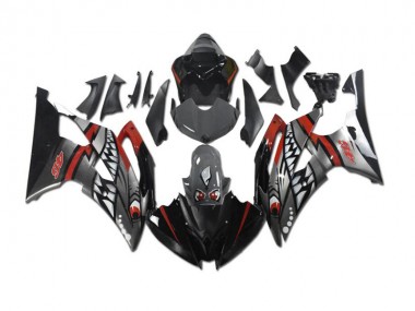 Cinzento Vermelho Tubarão Carenagem Yamaha R6 2008-2016