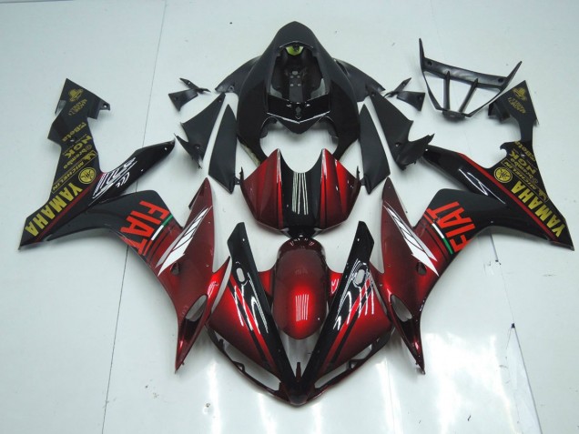 Dark Preto Brilhante Carenagem Yamaha R1 2007-2008 Dark Preto Brilhante Carenagem Yamaha R1 2007-2008