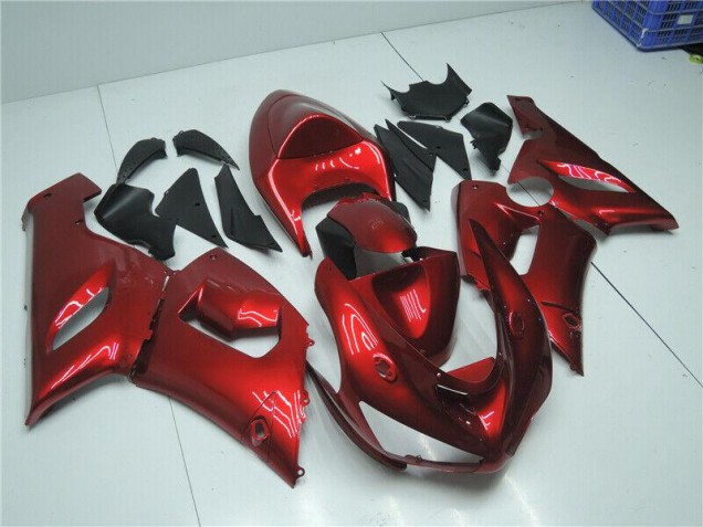 Doce Vermelho Carenagem Kawasaki ZX6R 2005-2006 Doce Vermelho Carenagem Kawasaki ZX6R 2005-2006
